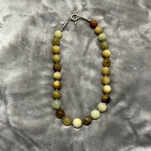 Green beaded necklace